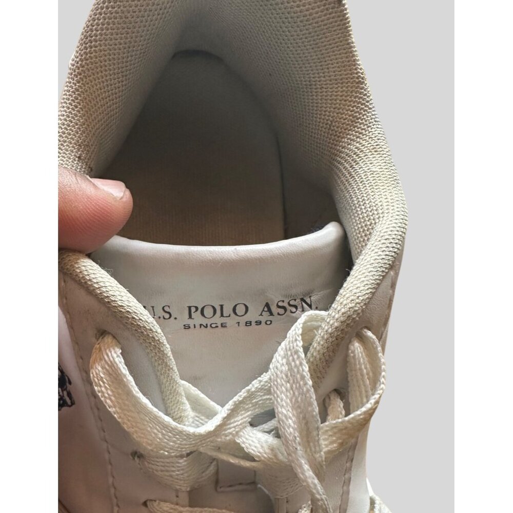 U.S. Polo Assn Size 7 Mens Casual Walking Sneakers Shoes White - Picture 10 of 10